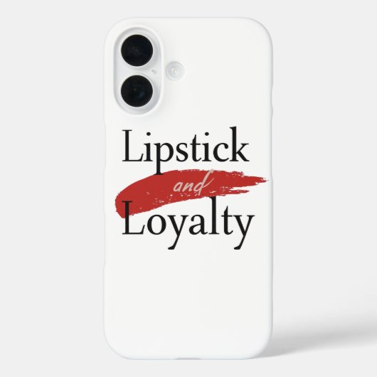 Chic Lipstick Smear and Loyalty Case-Mate iPhone Case (Achterkant)