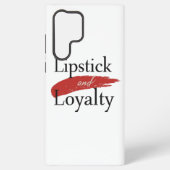 Chic Lipstick Smear and Loyalty Samsung Galaxy Hoesje (Achterkant)