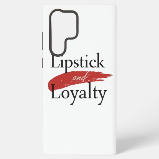 Chic Lipstick Smear and Loyalty Samsung Galaxy Hoesje (Achterkant)
