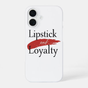 Chic Lipstick Vlek en Trouw iPhone 16 Hoesje