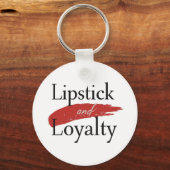 Chic Lipstick Vlek en Trouw Sleutelhanger (Achterkant)