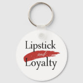 Chic Lipstick Vlek en Trouw Sleutelhanger (Achterkant)
