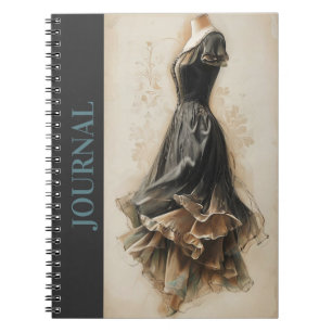 Chic Little Black Dress Journal LBD Mode liefhebbe Notitieboek