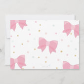 Chic Little Miss ONEderful 1st Birthday Bows Foto Kaart (Achterkant)