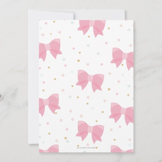 Chic Little Miss ONEderful 1st verjaardag roze str Kaart (Achterkant)