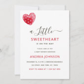 Chic Little SweeBaby Valentijnsdag Baby shower Save The Date (Voorkant)
