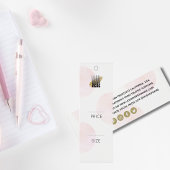 Chic Logo Blush Circles Mode Kledingprijs Label Mini Visitekaartjes