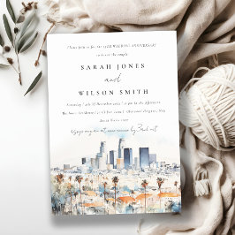 Chic Los Angeles, Californië Wedding Jubileum Kaart