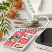 Chic Love 4 Foto Collage Sleutelhanger (Voorkant Rechts)