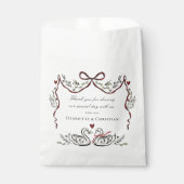 Chic Love Birds Wedding Favor Bags Bedankzakje (Voorkant)