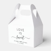 Chic Love Is Sweet Trouw Bedankdoosjes (Voorkant Zijde)