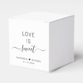 Chic Love Is Sweet Trouw Bedankdoosjes (Voorkant Zijde)