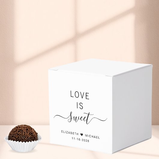 Chic Love Is Sweet Trouw Bedankdoosjes