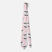 Chic Love Lettering Hand Drawn Heart Tie Stropdas (Voorkant)
