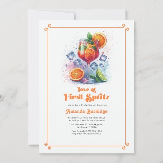 Chic Love op het eerste Vrijgezellenfeest van Spri Kaart (Voorkant)