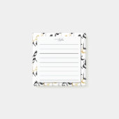 Chic LOVE Patroon A Nota van Monogram Blocnote Post-it® Notes (Voorkant)