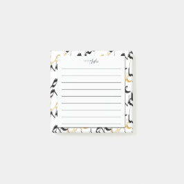 Chic LOVE Patroon A Nota van Monogram Blocnote Post-it® Notes
