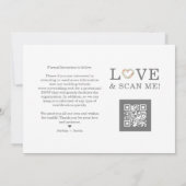 Chic Love Quote Pink Floral Heart-Shape Wreath Save The Date (Achterkant)