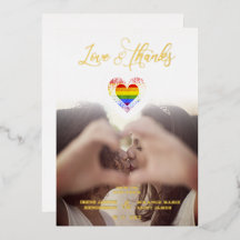 Chic Love & Thanks LGBT Regenboog Pride Hart Foto