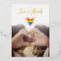 Chic Love & Thanks LGBT Regenboog Pride Hart Foto