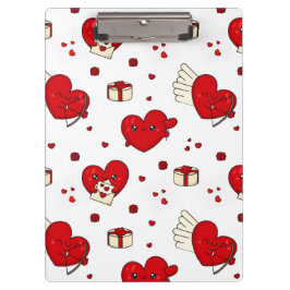 Chic Love-Themed Valentine’s Day Gift Red Heart Klembord