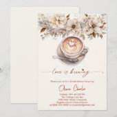 Chic Love zet Vrijgezellenfeest koffie Kaart (Voorkant / Achterkant)