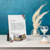 Chic Lovely Personalized Love Letter Handgeschreve Fotoplaat (Zijkant)