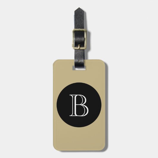 CHIC LUGAGE/BAG LABEL_506 NATUURLIJK/ZWART/WITTE BAGAGELABEL (Voorkant verticaal)