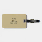 CHIC LUGAGE/BAG LABEL_506 NATUURLIJK/ZWART/WITTE BAGAGELABEL (Achterkant horizontaal)