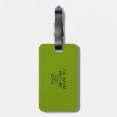 CHIC LUGAGE/BAG LABEL_66 GROEN/ZWARTE/MONOGRAM BAGAGELABEL (Achterkant verticaal)