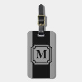 CHIC LUGAGE/BAG LABEL_ BLACK/GRAY BAGAGELABEL (Voorkant verticaal)
