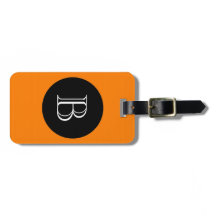 CHIC LUGGAGE/BAG LABEL_32 ORNGE/BLACK/MONOGRAM
