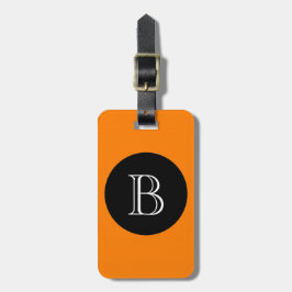 CHIC LUGGAGE/BAG LABEL_32 ORNGE/BLACK/MONOGRAM BAGAGELABEL