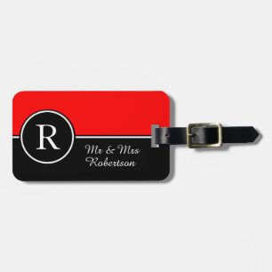 CHIC LUGGAGE/BAG LABEL_MODERN "Mr. &Mrs." 01 RED/B Bagagelabel