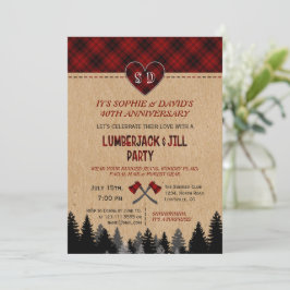 Chic LumberJack en Jill Huwelijk 40e verjaardag  Kaart