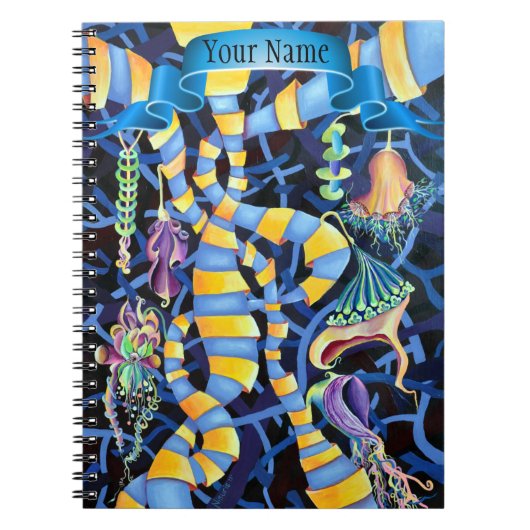 Chic Luminescence hedendaagse geometrische Abstrac Notitieboek (Voorkant)