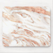 Chic Luxe koper | Elegant Roos goudmarmer Muismat (Voorkant)