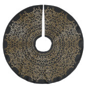 CHIC LUXE ZWART & GOUD KERST DAMAST CLASSY B KERSTBOOM ROK (Voorkant)