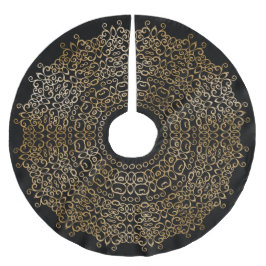 CHIC LUXE ZWART & GOUD KERST DAMAST CLASSY B KERSTBOOM ROK