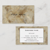 Chic Luxury Gold Marble Pattern Achtergrond Visitekaartje (Voorkant / Achterkant)