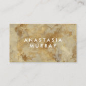Chic Luxury  Gold Marble Pattern Achtergrond Visitekaartje (Voorkant)
