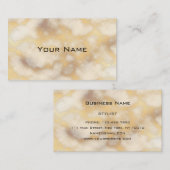 Chic Luxury Grey & Gold Marble Pattern Achtergrond Visitekaartje (Voorkant / Achterkant)