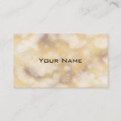 Chic Luxury Grey & Gold Marble Pattern Achtergrond Visitekaartje (Voorkant)