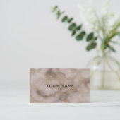 Chic Luxury Grey & Gold Marble Pattern Achtergrond Visitekaartje (Staand voorkant)