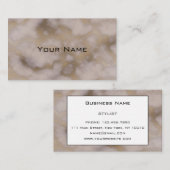 Chic Luxury Grey & Gold Marble Pattern Achtergrond Visitekaartje (Voorkant / Achterkant)