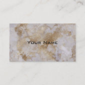 Chic Luxury Grey & Gold Marble Pattern Achtergrond Visitekaartje (Voorkant)