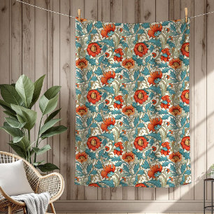 Chic Luxury Heritage William Morris Prints Fleece Deken