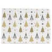 Chic Luxury Modern Gold kerstbomen Groot Cadeauzakje (Achterkant)