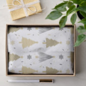 Chic Luxury Modern Gold kerstbomen Tissuepapier (Geschenk)