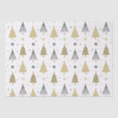 Chic Luxury Modern Gold kerstbomen Tissuepapier (Voorkant)
